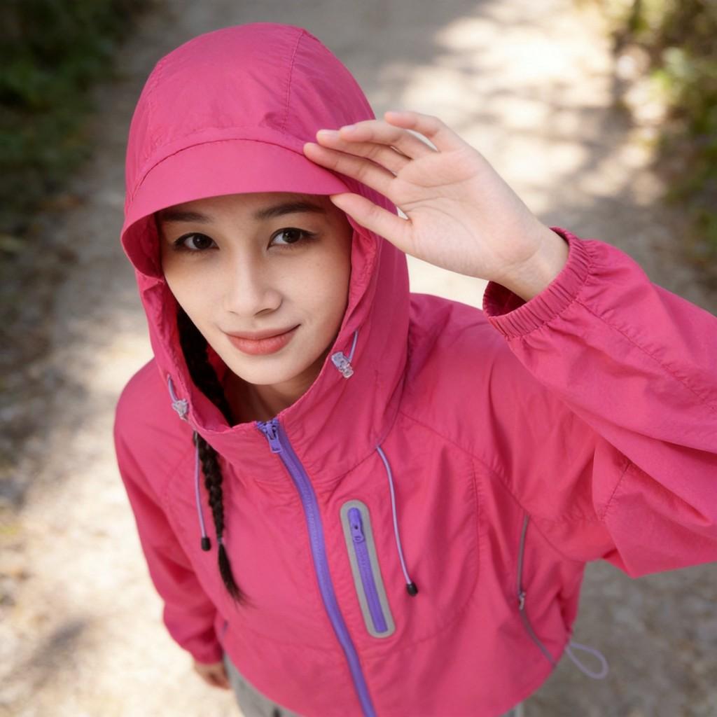 Outdoor Uv Protection Jacket With Breathable Nylon Fabric For Hiking And Camping