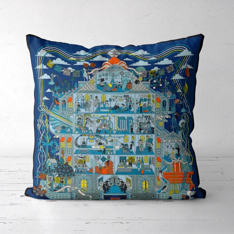 A DropShipping Christmas Pillowcases  Home Decor Printed Cushion Cover Decorative Boho High-end Royal High Quality Europe