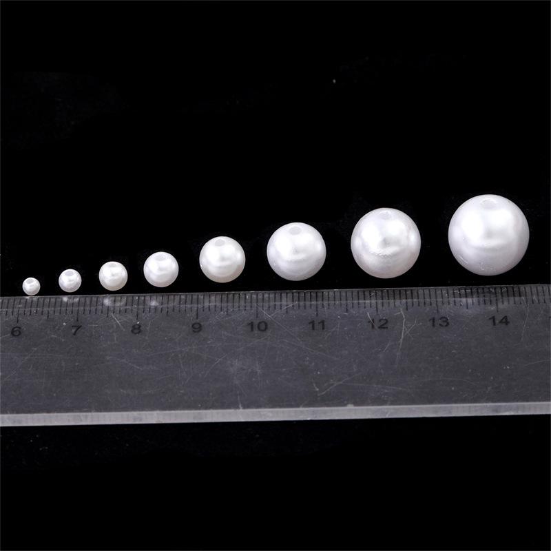 10-Grid ABS Pearl Bead Set for DIY Bracelets and Phone Chains