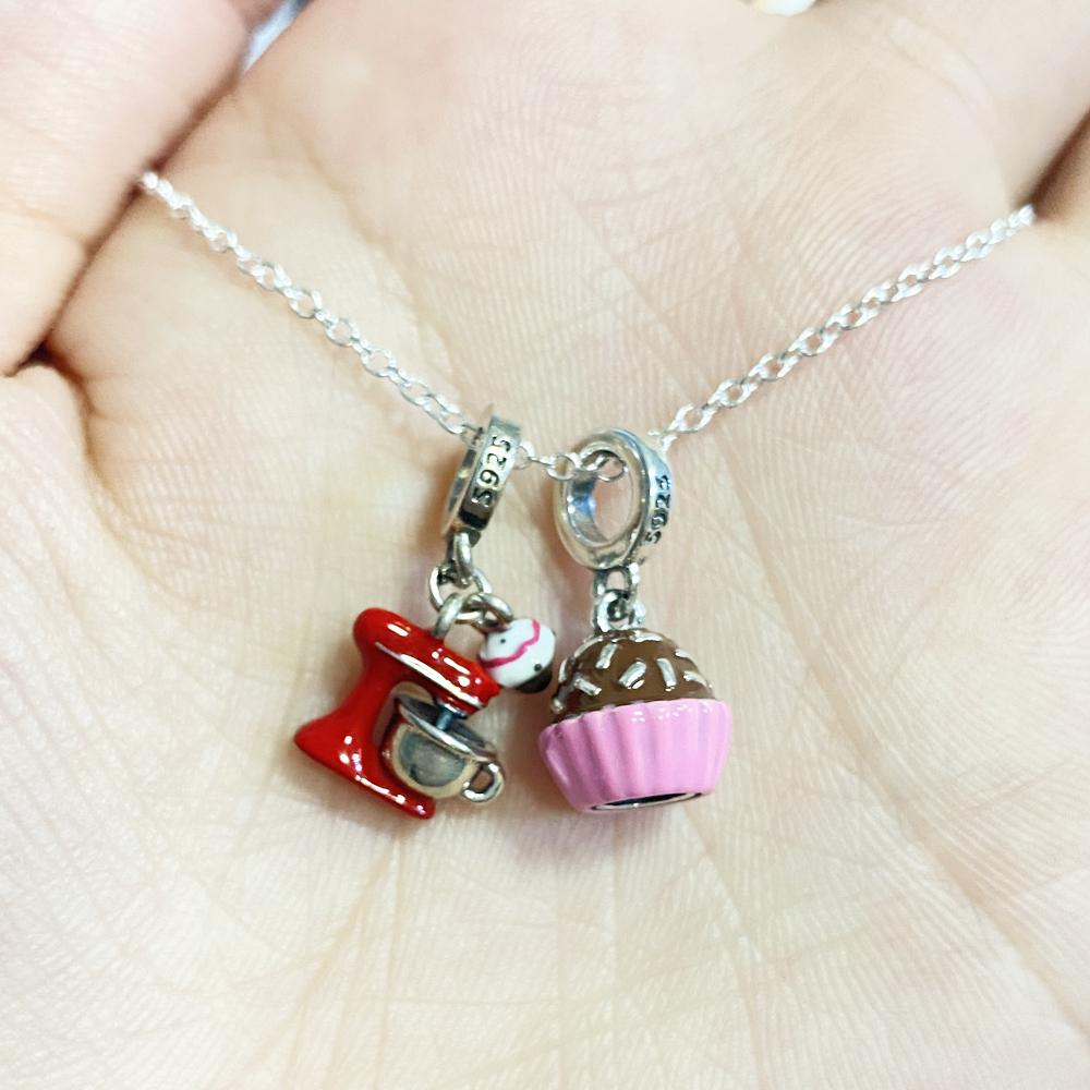 Neue Mode Kupfer Süße Serie Kuchen Honig Lutscher Perlen Anhänger Passend für Original Charms Armband Damen Schmuck Geschenk