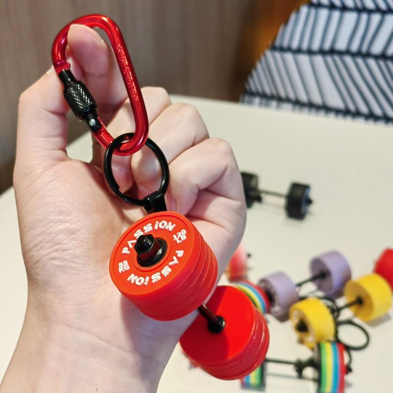 Fitness Bag Hanging High-value Equipment Series Dumbbell Barbell Key Chain Backpack Jewelry