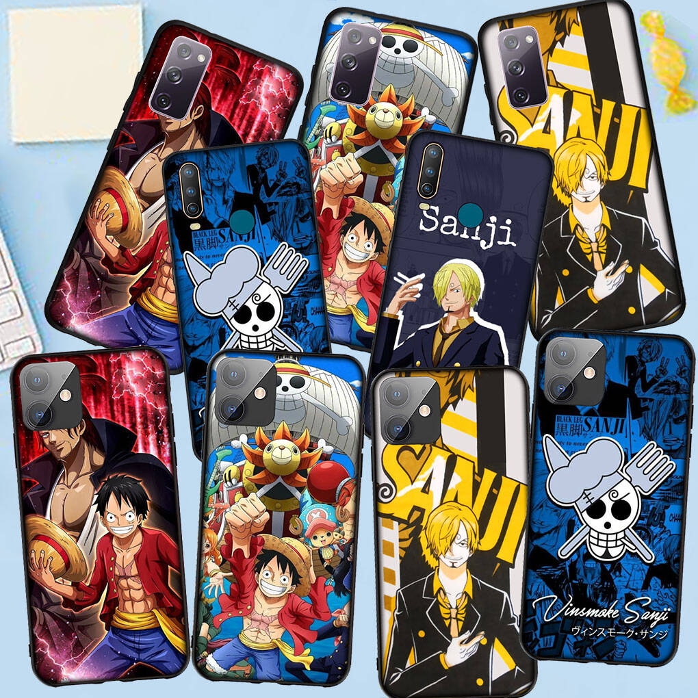 Phone Case for iPhone 17 15 16 Plus X Redmi Note 14 12 11 13 Pro Max Huawei P30 P20 Lite Y9 OPPO A60 A40 A80 A18 A16 A54 Sanji Luffy One Piece Cover
