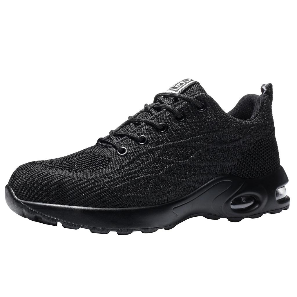 Unisex Steel Toe Safety Shoes - Anti-smash & Puncture Resistant, Breathable, Shock-absorbing PU Sole Work Shoes.
