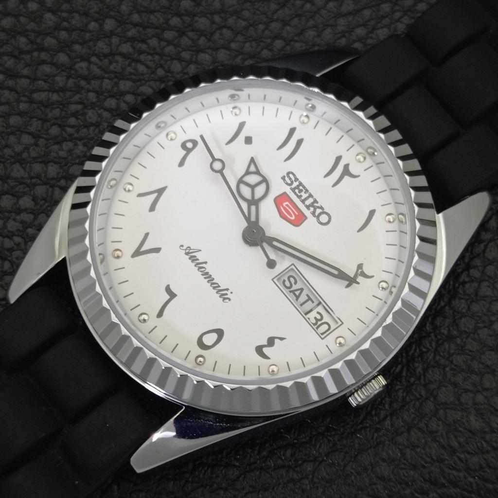 AUTOMATIC VINTAGE REFURBISHED SEIKO 5 JAPAN 6309A MENS ARABIC WATCH a441464-5 Sk-a441464