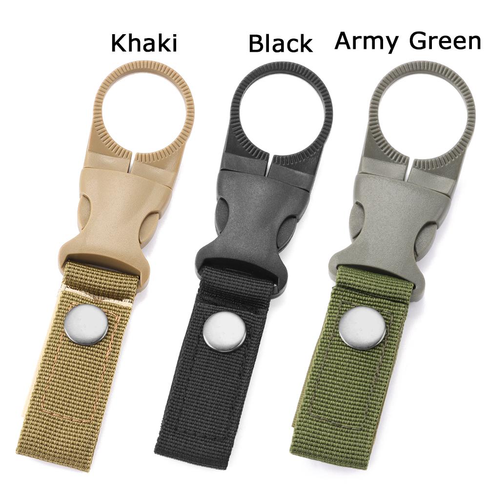 Nylon Webbing Hang Buckle Holder Carabiners Keychain Water Bottle Clip Carabiner Lock Belt Clips