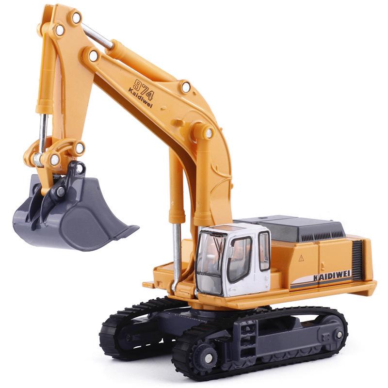 Сплав 1:87 Модель гусеничного экскаватора KDW620006 жёлтый