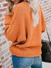 Autumn New Arrivals Loose Knit V-Neck Sweater Women's Clothing