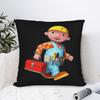 Cartoon B-Bob B-Builder Pillow Case Retro Trendy Pillow Cover Graphic Pillowcases For Sofa Home Decor