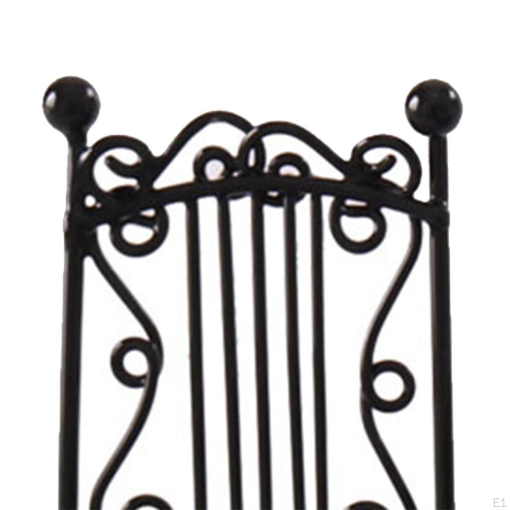 3 Pieces 1/12 Mini Outdoor Desk Chair Table Ornaments Scenes Miniature and for