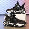 Children's sports shoes Double net breathable middle and older children's casual basketball shoes Boys and girls students competition training shoes 2