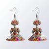 Flower Halloween And Skull Pattern Women Earrings For Festival Celebration