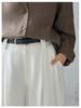 Women's Autumn Wide-Leg Commuting Pants - Tencel Linen, Pleated, Slimming, Versatile, High-End Drape