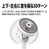 Sharp Plasmacluster Fan PJ-R2DS-W Hvit 3D sirkulasjonsvifte DC Motor 8 nivåer av luftvolum Bytte Klær Deodorizer Høy konsentrasjon Plasmaclust