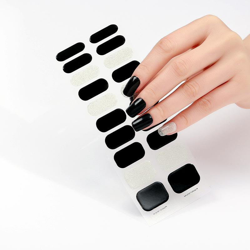 Beauty Stickers Semi-cured Nail Stickers UV Phototherapy Lamp Gel Manicure Stickers Mixed