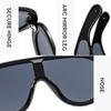 Fashion Steampunk  Y2K non-polarized Sunglasses Men Luxury One Piece Large Frame Outdoor Sports Goggle