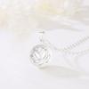 White Lotus Flower Pregnancy Bola Necklace