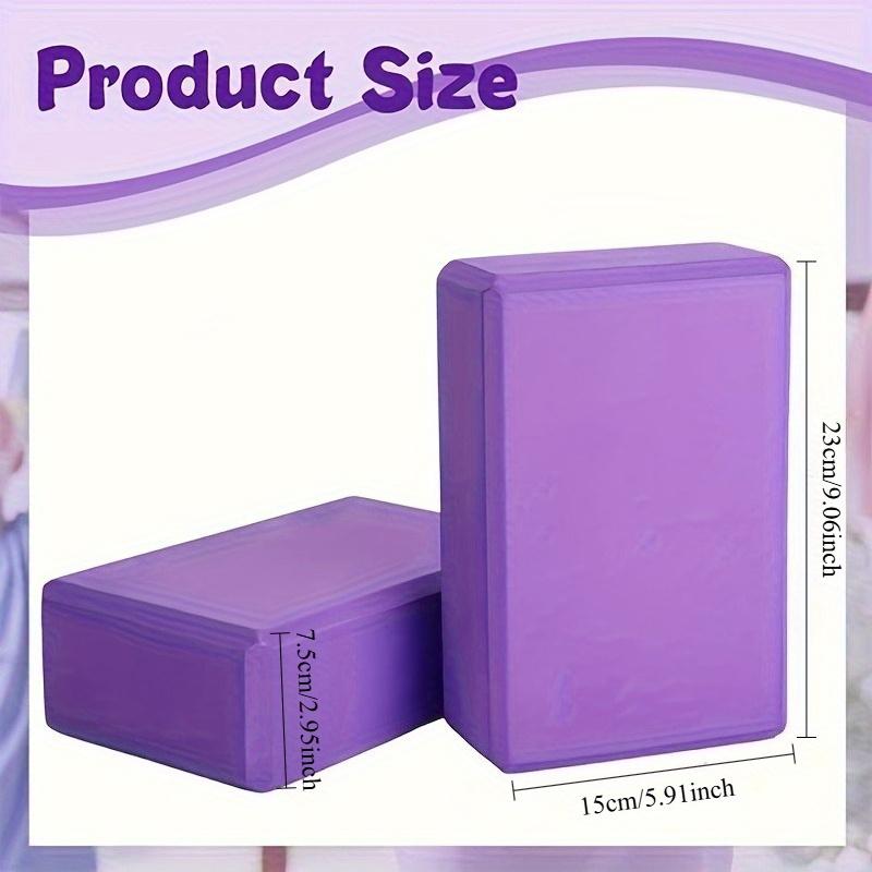 1pc Solid Color EVA Yoga Brick|Essential Yoga Gear&Fitness Accessories,Suitable for Body Shaping,Pilates and Stretching Exercise