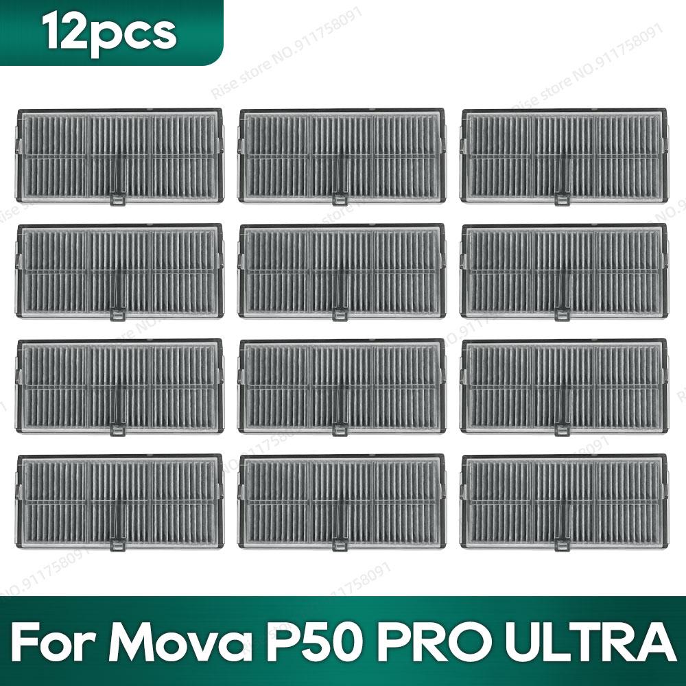 Compatibil pentru Mova P50 Pro Ultra, Mova P10 Pro Ultra Accesorii Perie Tricut Filtru Hepa Lavetă Mop Sac de Praf