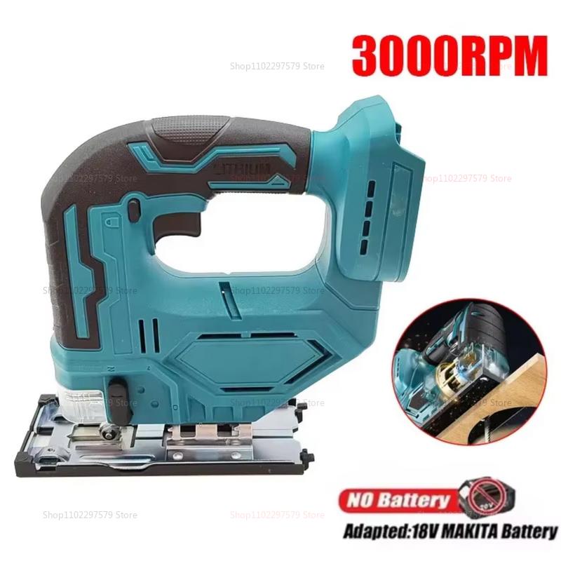 Cordless Electric Saw Lithium Battery Portable MultiFunction Handheld Curved Saw PowerTool for Carpentry Woodworking Remodeling