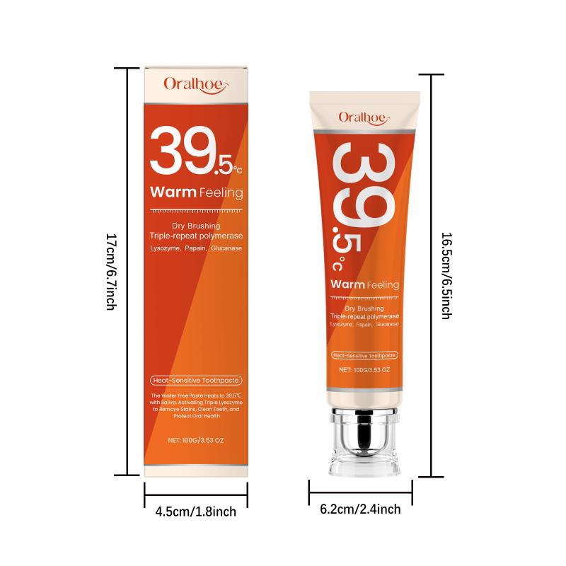Oralhoe Enzyme Toothpaste For Teeth Stain And Plaque Removal Fresh Breath Protection Enamel Care Daily Gentle Whitening Formula