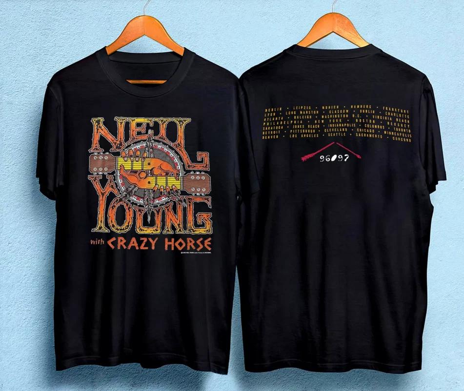 Vintage 1996 Neil Young and Crazy Horse Welttournee T-Shirt