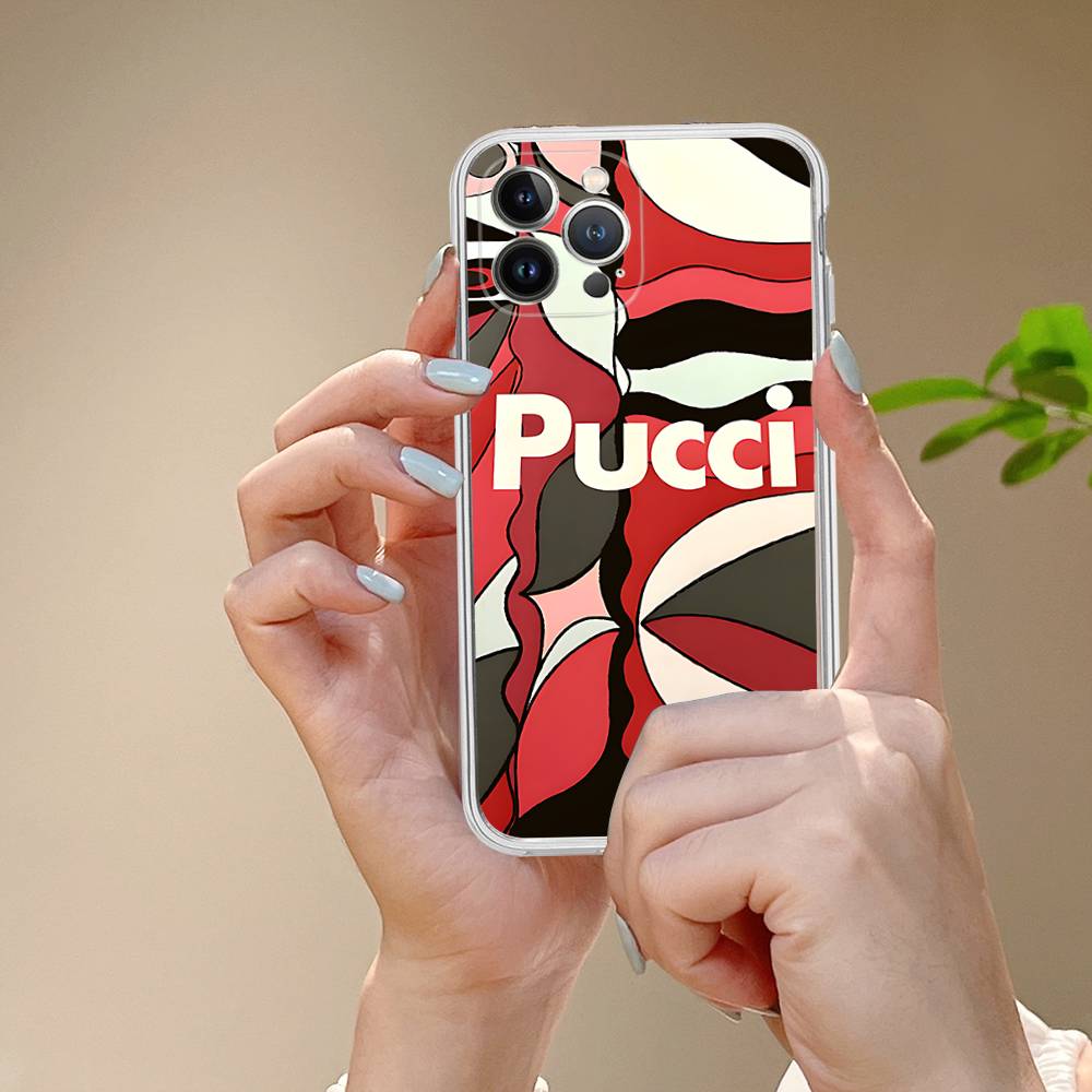 Custodia per Telefono E-Emilio Logo Pucci Per IPhone 17 16 14 11 12 13 15 Pro Max 14 Plus 17 Air Cover