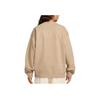 Nike Solo Swoosh Fleece Crewneck Long Sleeve Loose Sweatshirt Men Sweatshirt Beige HJ2236-297