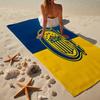 Rosario Central Crest Microfiber Beach Towel, Lightweight And Quick-Dry, for Summer Travel, Beach Essential, Swimming Pool