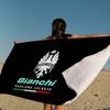 B-bianchi-S Coperta in Microfibra con Logo Bicicletta Asciugatura Rapida Teli da Spiaggia Stampa Sovradimensionata Super Assorbente Coperta Telo da Piscina