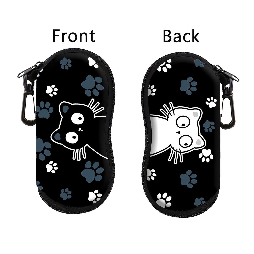 Cute Cat Rabbit Glasses Bag Portable Soft Case Reading Eyewear Case Fashion Storage Box Zipper Holder Sunglasses Box