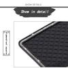 1pc Black Silicone Car Center Console Organizer with Diamond-Studded Border - Non-Slip Dashboard Storage Mat for Keys, Remote & Accessories