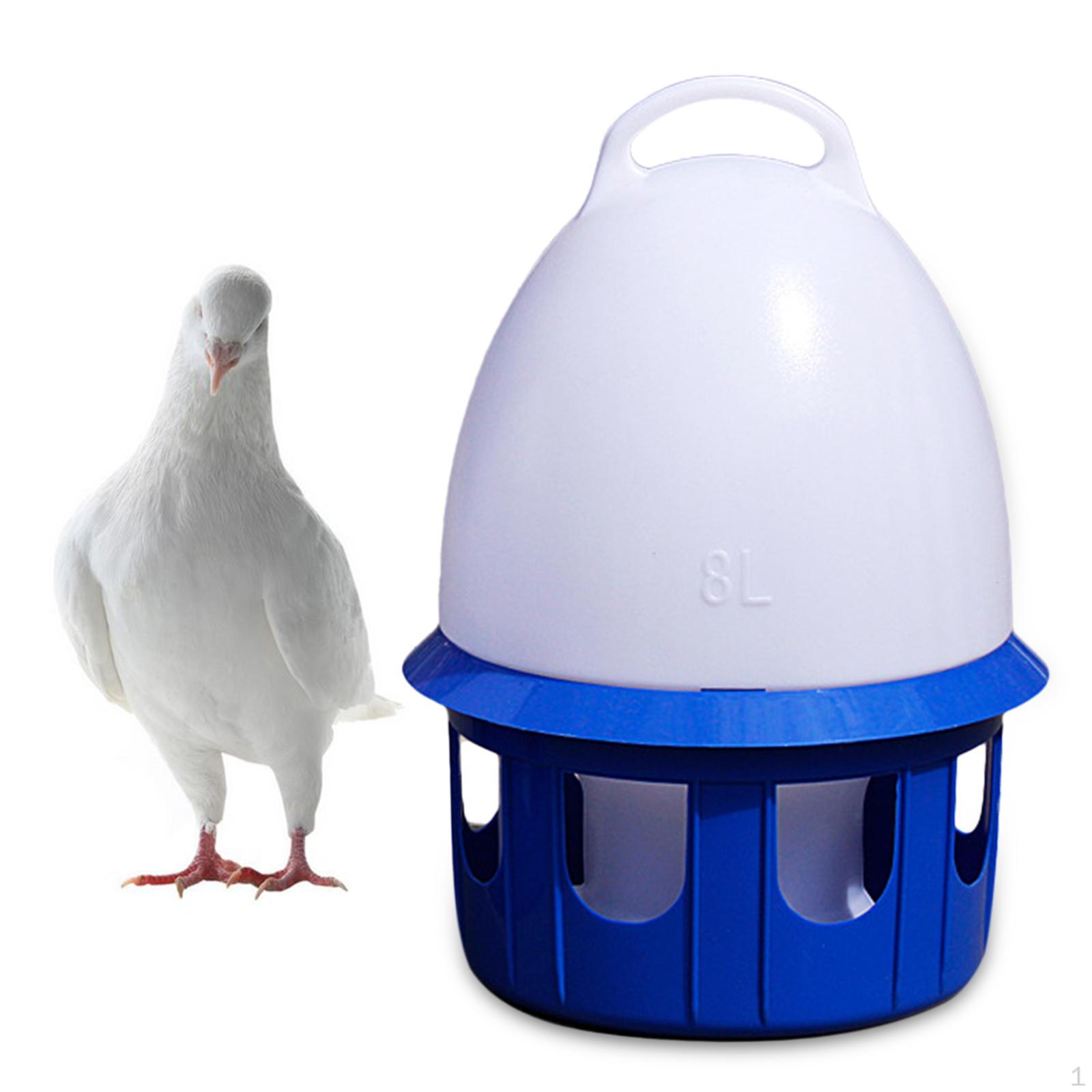 

Автоматический дозатор воды для птиц, поилка для кормления, уличная подвесная поилка, контейнер для кормления 8L D 22cm H 38CM