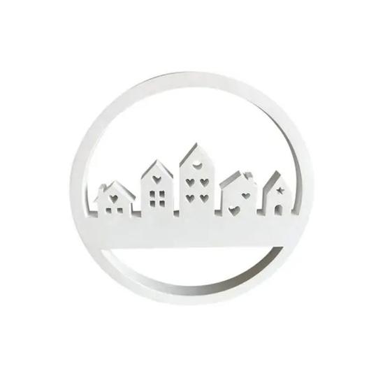 Silicone House Mold Architectural Shape Mold Mold Resin Construction Circle Candle Heat-Resistant DIY Craft