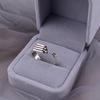 Sterling Silver Geometric Ring Handmade Irregular Vintage Style Finger Ring Hypoallergenic Jewelry Gift