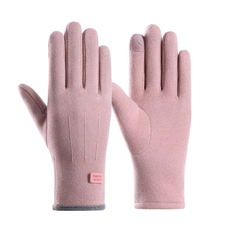 Warm Gloves for Women, Winter Men, Outdoor Cycling, Driving, Sports Cycling, with Fleece, Autumn and Winter Couple Gloves