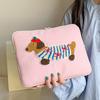 Sweet Tablet Sleeve Bag Cartoon Dog Girl Computer Bag Laptop Sleeve Bag  File Package