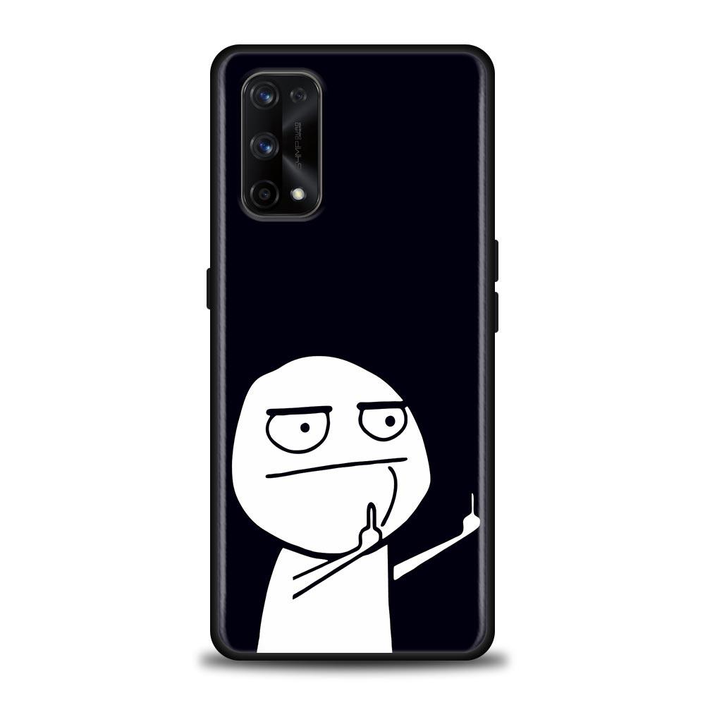 Funny Man Middle Finger Fucek Case For Realme C21Y C21 C25 C20 C15 C12 C11 GT Master Neo Neo2 5G Fundas Capa Silicone Soft Cases