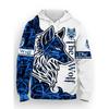 Modna męska jesienna spersonalizowana bluza z kapturem z nadrukiem wilka, miękka i wygodna, odzież w stylu ulicznym outdoor