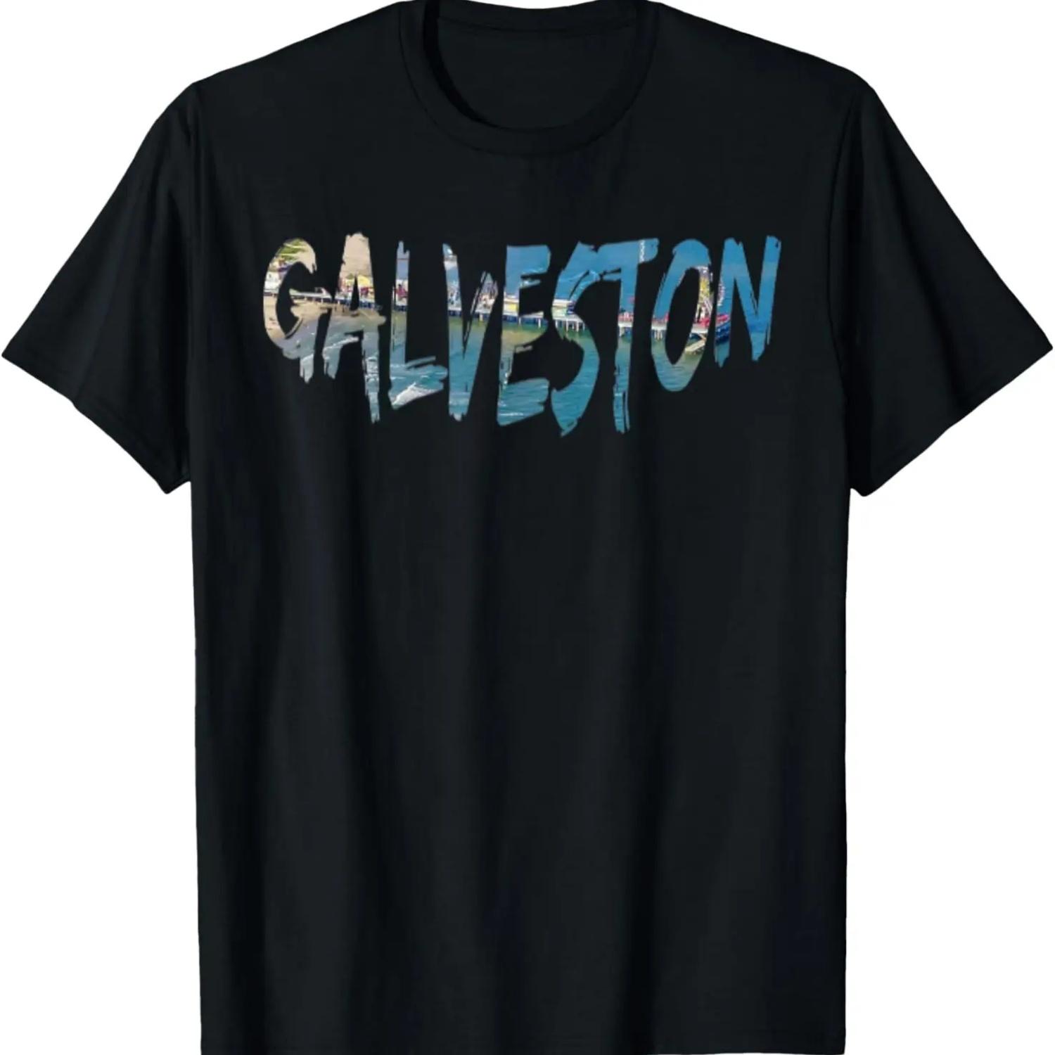 Galveston s Pleasure Pier Vacation Travel - Galveston Texas T-Shirt S