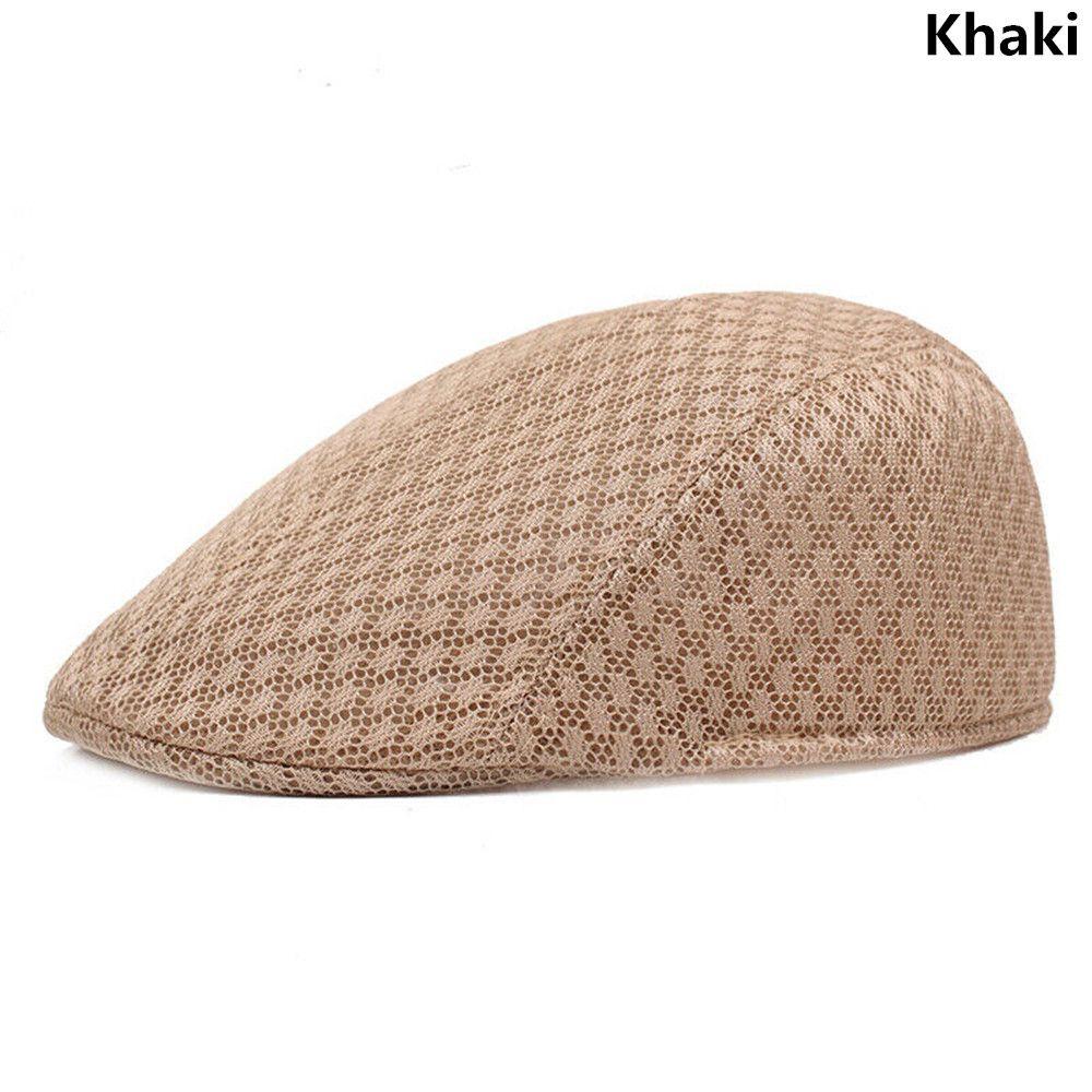 Fashion Mesh Newsboy Style Breathable Sun Hat Peaked Cap Beret Hat