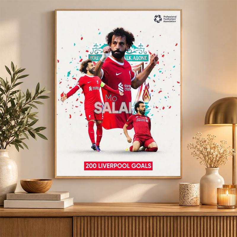 Mohamed Salah Diamond Painting Kit 5D Full Drill DIY Diamond Mosaic Wall Art Home Decor
