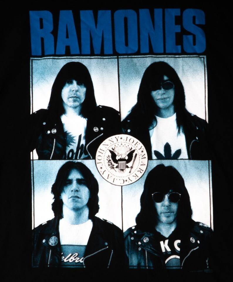 RAMONES Adios Amigos Punk Rockk Reprint Black Unisex T-Shirt S-234XL M020 Unisex T-Shirt L