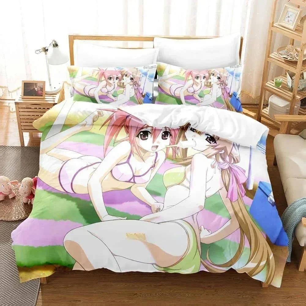 3d  Seto No Hanayome My Bride Is a Mermaid Bedding Set Printed With Pillowcase Duvet Cover Soft Queen King Bedclothes Home