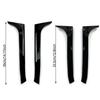 Per VW Golf 6 MK6 GTI GTR GTD R R20 2008 A 2013 Spoiler Canard Divisore per Finestrino Posteriore Laterale del Bagagliaio in Nero Lucido ABS di Alta Qualità