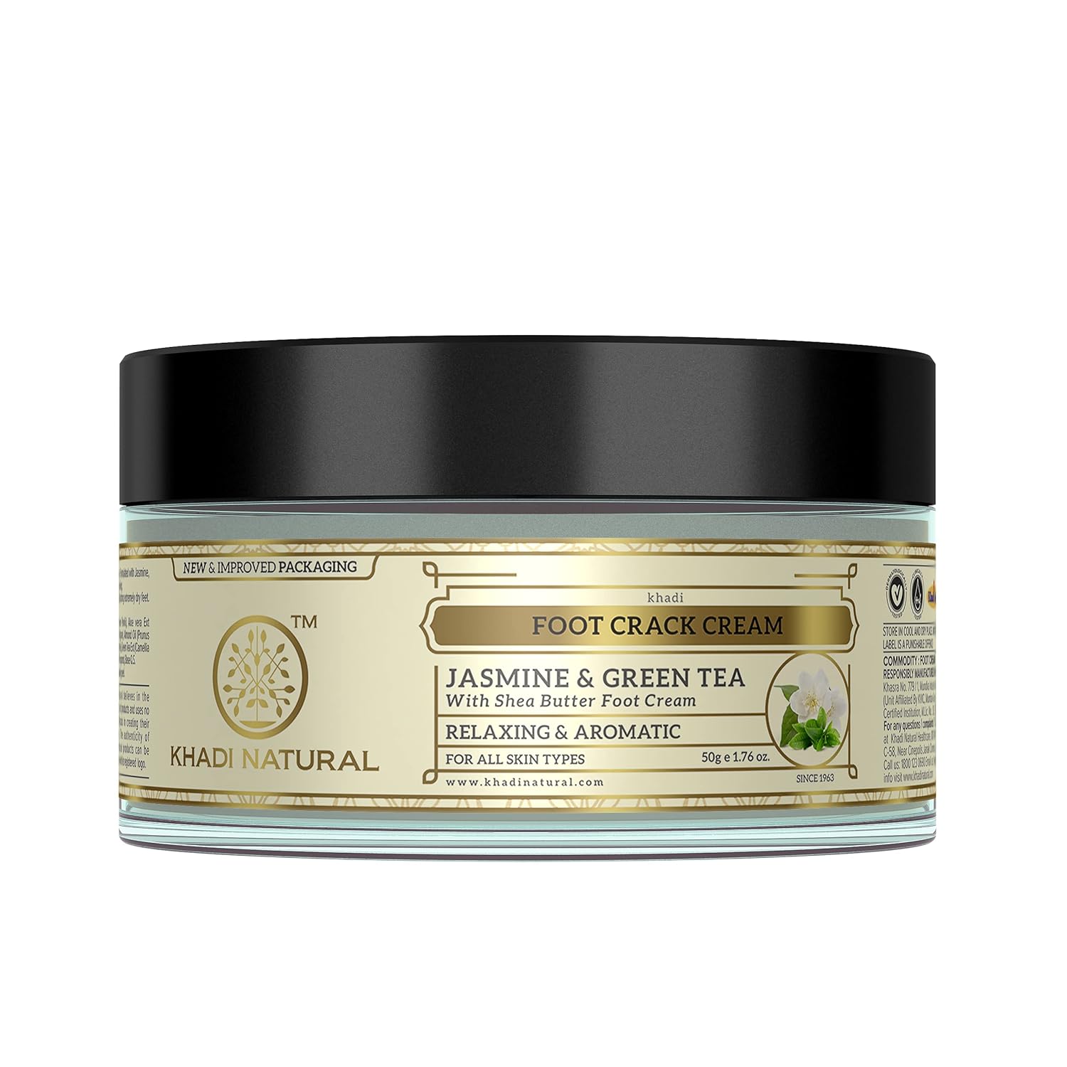 

Khadi Natural Jasmine and Green Tea Herbal Foot Crack Cream 50 grm X Pack of 3