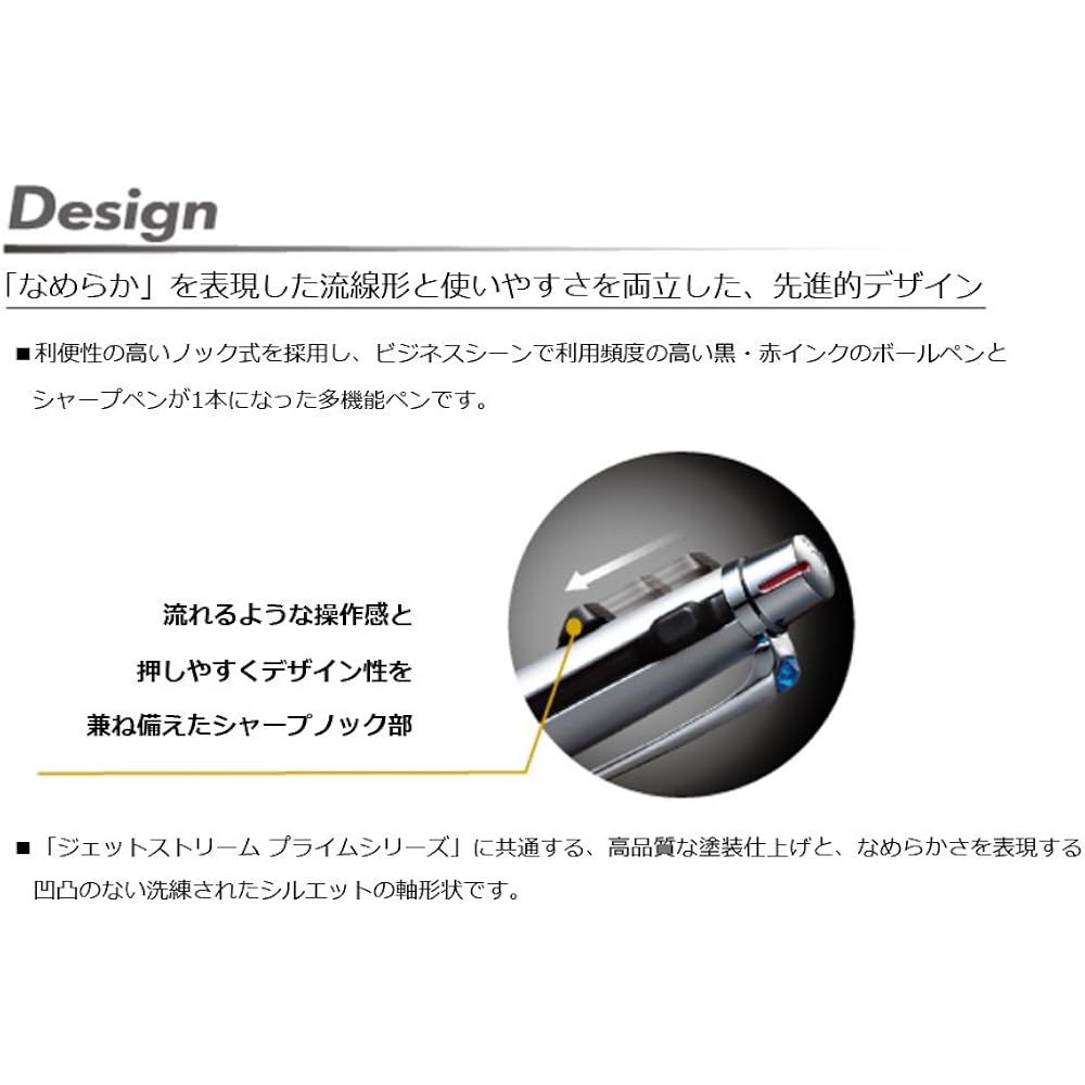 Mitsubishi Pencil MSXE33000551 Multifunction Pen Jetstream Prime 2 & 1 0.5 Light Pink Easy To Write