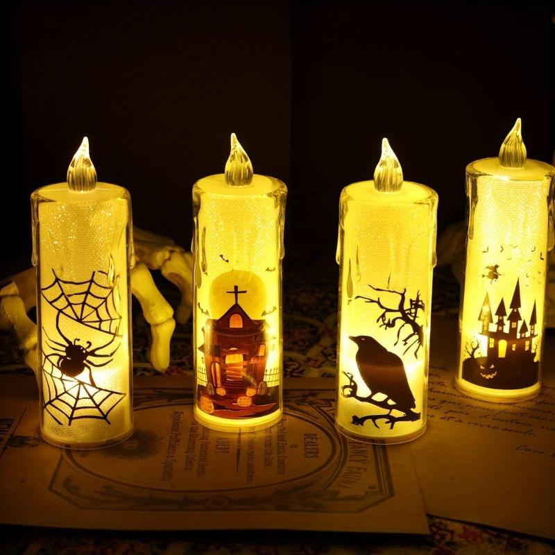 1PACK Halloween LED Electronic Candles, Decorative Lamps That Create a Scary Atmosphere, Bedside Lamps In Bedrooms, Scene Arrangement Props
