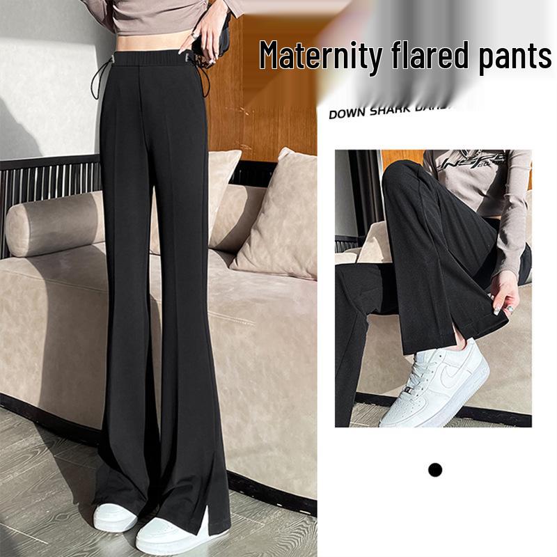2026 Herfst/Lente Afslankende Zwangerschapsbroek met Micro-flare en Split