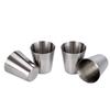 5Pcs/set 30/70ml Mini Set Stainless Steel Cups With Case Drinkware Portable Wine Glass  for Whisky