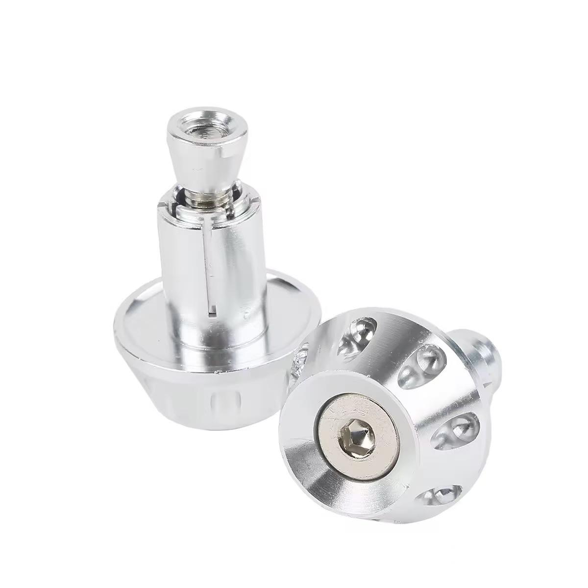 Мотоциклетные запчасти Модификация Универсальная Заглушка Руля Балансировочный Терминал серебряный